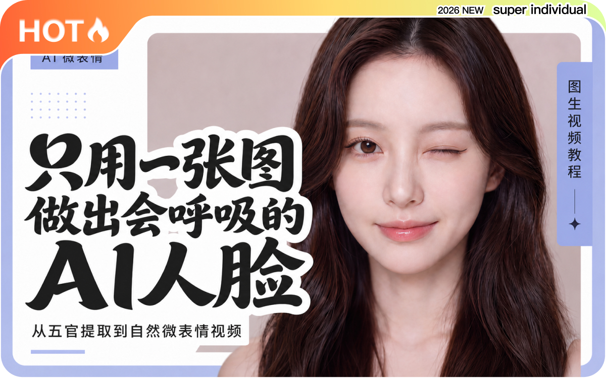 【超真实】只用一张人脸图，做出自然的AI微表情特写视频