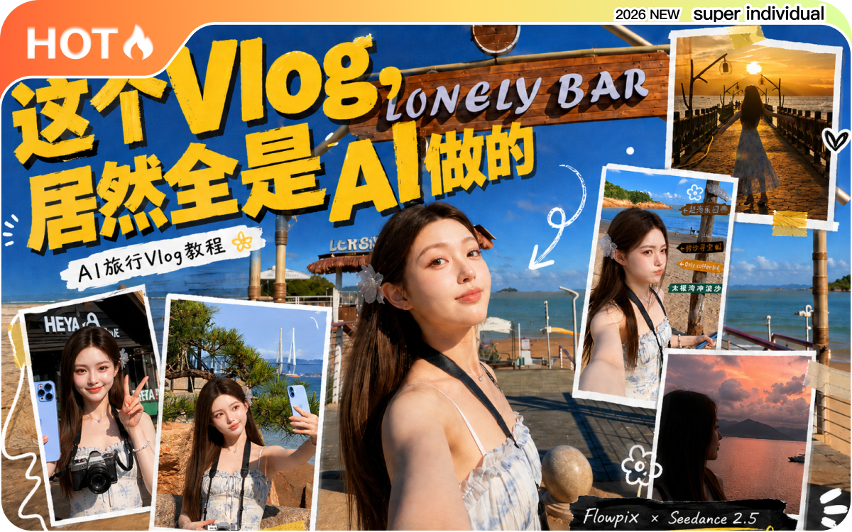 【超真实】用AI做一支真实感旅行Vlog：从素材准备到Seedance 2.5生成