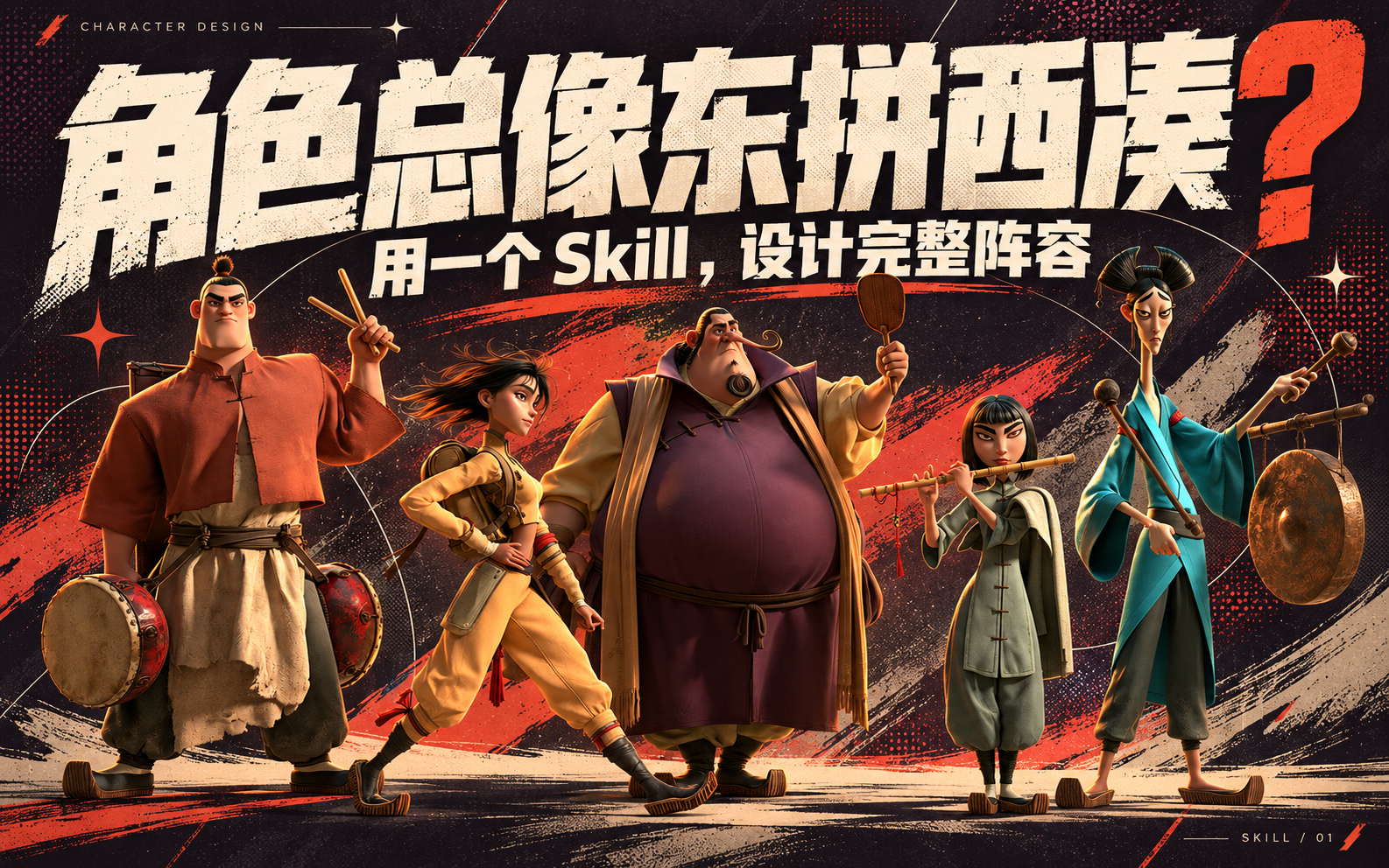 【AI角色】上传一个故事，用这个 Skill 做出一整套角色设计