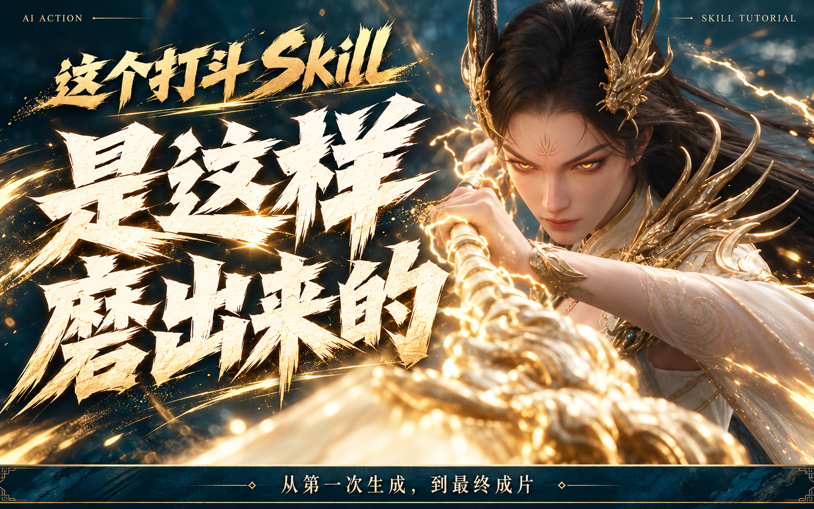 【AI打斗】从零制作打斗 Skill：用一段群战视频完成设计、测试与迭代